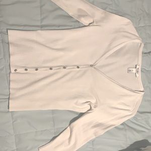White cardigan